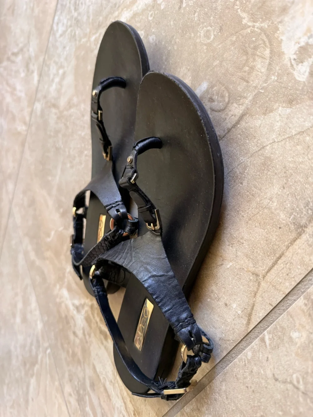 Aldo black sandals Size 8